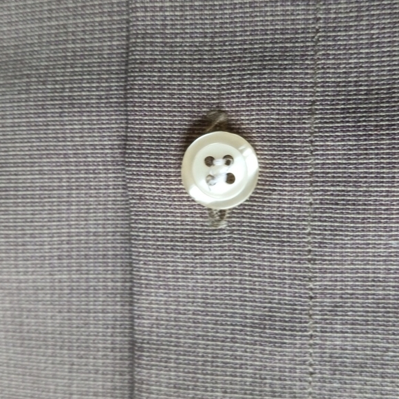 UOMO TALLIA ITALIAN MENS SHIRT Mocha Brown Size Large 15 1/2" - Picture 14 of 15